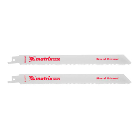 Полотна универсальные для сабельной пилы S1122VF, 200/1.8-2.5 мм, Bimetal, 2 шт - Артикул 78200211