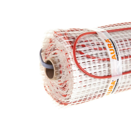 Теплый пол AURA Heating, экранированный мат, для керамогранита, 75Вт, 0,5 м - Артикул ТП_150152