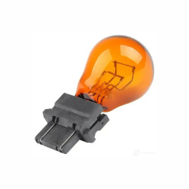 Лампа автомобильная накаливания P27/7W, 12V, 27/7Вт, 2,5X16q, AMBER, LYNXAUTO - 1 шт