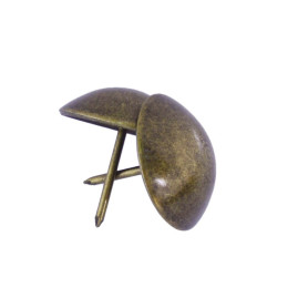 Гвоздь мебельный бронза 1х17 мм, 30 шт