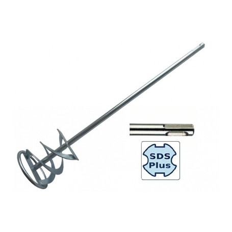 Миксер для красок и штукатурных смесей, 100 х 600 мм, оцинкованный, хвостовик SDS Plus - Артикул 84883711