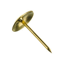 Гвоздь мебельный золото 1х17 мм, 30 шт