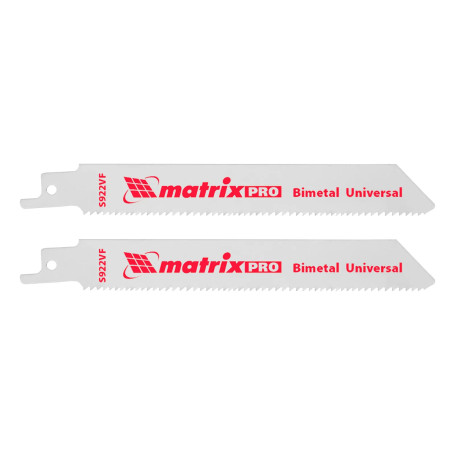 Полотна универсальные для сабельной пилы S922VF, 125/1.8-2.5 мм, Bimetal, 2 шт - Артикул 78200111