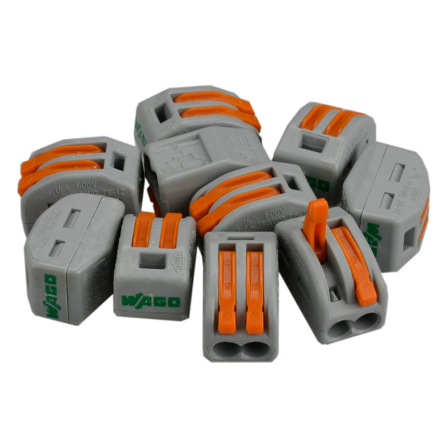 Клемма WAGO 0,08-4мм2 32A Cu 222-412 10 шт. - Артикул 222-412 Клемма WAGO 0,08-4мм2 32A Cu 222-412 10 шт. - Артикул 222-412