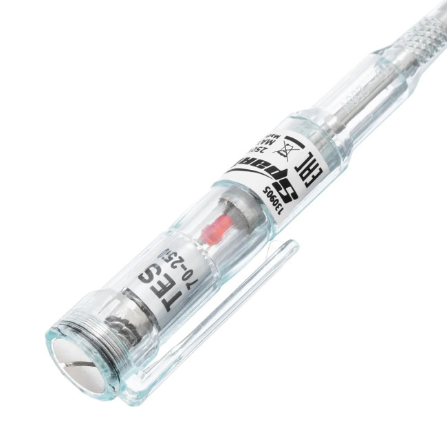 Тестер напряжения 70-250 В многофункциональный Sparta - Артикул 13090512 Тестер напряжения 70-250 В многофункциональный Sparta - Артикул 13090512