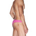 Мужские ярко-розовые трусы-бразилиана с рюшевой отделкой - Артикул 423086