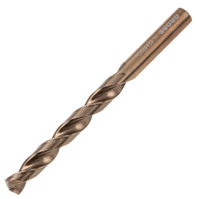 Сверло по металлу кобольтовое, спиральное, 12 мм, HSS-Co Испания - Артикул 7235411 Сверло по металлу кобольтовое, спиральное, 12 мм, HSS-Co Испания - Артикул 7235411