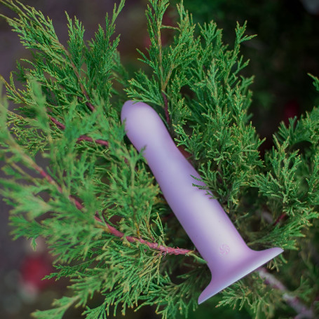 Фиолетовый нереалистичный дилдо Emotional - 13 см. - Артикул 587802