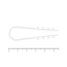 Дюбель-хомут 11-18 мм, белый 100 штук