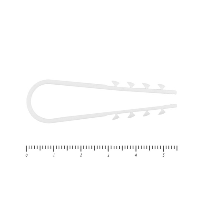 Дюбель-хомут 11-18 мм, белый 100 штук - Артикул 10101211 Дюбель-хомут 11-18 мм, белый 100 штук - Артикул 10101211