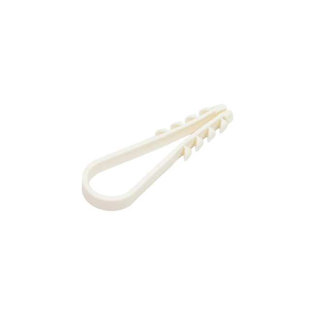 Дюбель-хомут 11-18 мм, белый 100 штук - Артикул 10101211 Дюбель-хомут 11-18 мм, белый 100 штук - Артикул 10101211