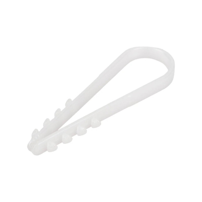 Дюбель-хомут 19-25 мм, белый, 100 штук - Артикул 10101210 Дюбель-хомут 19-25 мм, белый, 100 штук - Артикул 10101210