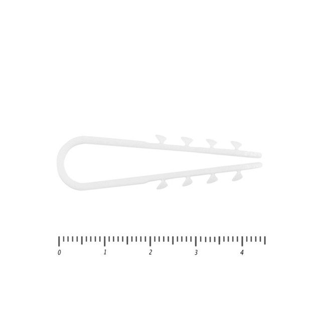 Дюбель-хомут 5-10 мм, белый, 100 штук - Артикул 10101212