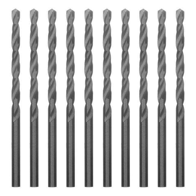 Сверло по металлу, 3,5 мм, полированное, HSS, 10 шт, цилиндрический хвостовик - Артикул 7153511