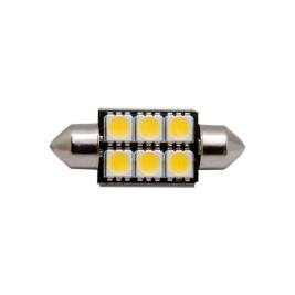 Лампа автомобильная светодиодная C5W Т11, 12V, 1.8W, SV8.5, 6500K, L36mm, CANBUS, AVS - 2 шт