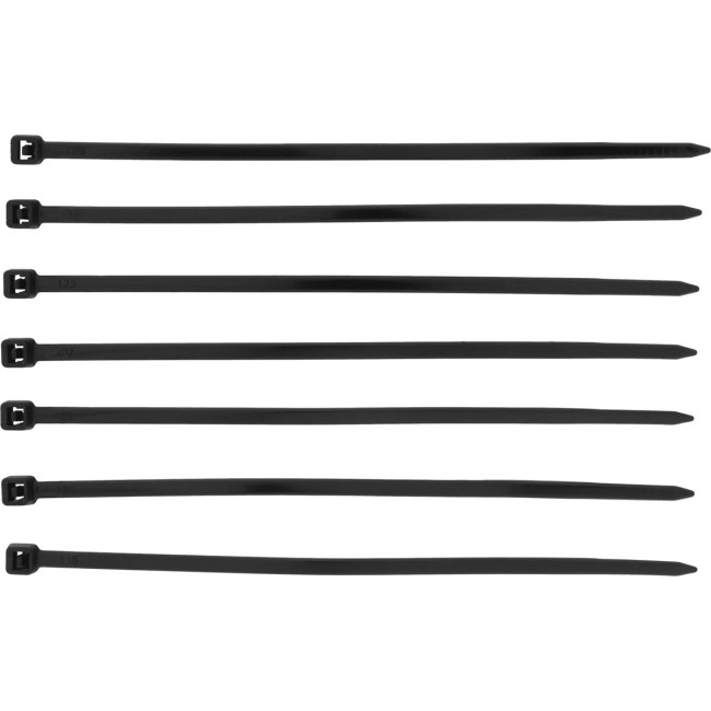 Хомуты, 100 x 2.5 мм, пластиковые, черные, 100 шт - Артикул 4554011 Хомуты, 100 x 2.5 мм, пластиковые, черные, 100 шт - Артикул 4554011