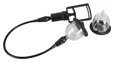 Вакуумная помпа для сосков с вибрацией Bad Kitty Vibrating Nipple Cups - Артикул 81138