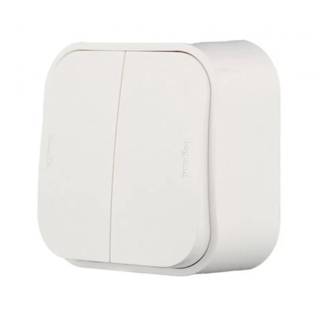 Legrand Quteo Бежевый Выключатель 2-клавишный 10А - Артикул 782232 Legrand Quteo Бежевый Выключатель 2-клавишный 10А - Артикул 782232