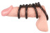 Дымчатая стимулирующая насадка на пенис из 4 колец - 6,5 см. - Артикул 52062