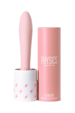 Розовый силиконовый вибратор с электростимуляцией GALVANI VIBE - 21 см. - Артикул 159398