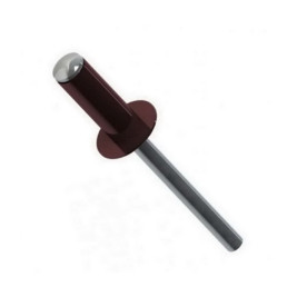 Заклепки 4,0 х 10 мм RAL 8017, темно-коричневый, 50 шт