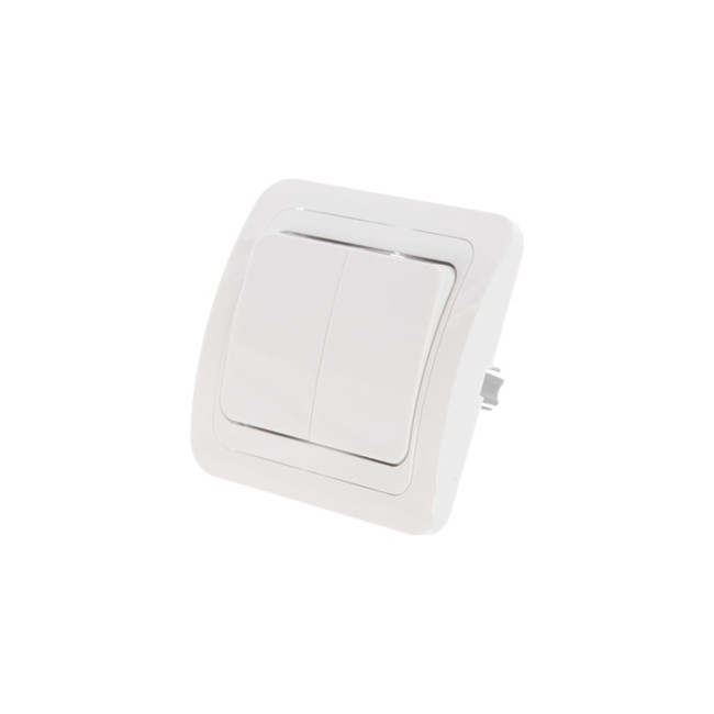 Выключатель 2-кл. СП Валери 10А IP20 бел. Universal В0023 - Артикул В0023 Выключатель 2-кл. СП Валери 10А IP20 бел. Universal В0023 - Артикул В0023