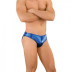 Синие сексуальные трусы-джоки с блеском - Артикул 387505