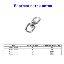 Вертлюг оцинкованный 5