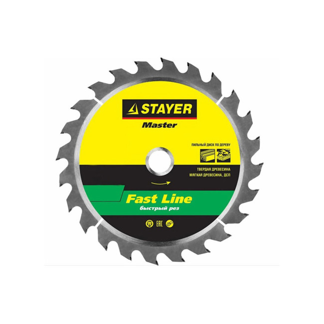 Пильный диск по дереву 160*16 мм 24 зуба Stayer - Артикул 160-16-24