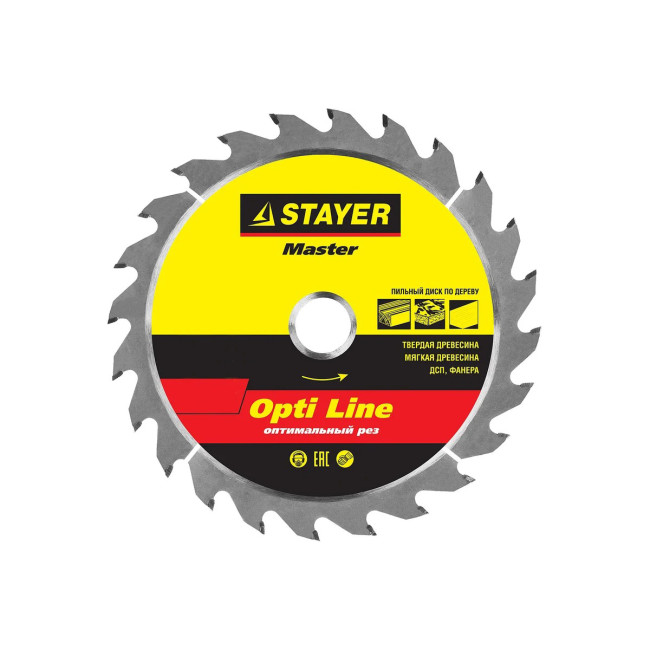 Пильный диск по дереву 160*16 мм 24 зуба Stayer - Артикул 160-16-24