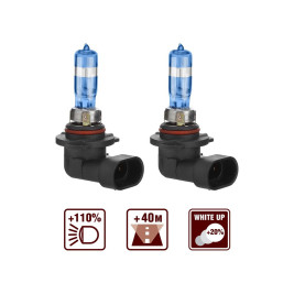 Лампа автомобильная галогеновая HB4 9006, 12V, 51Вт, 3700К, P22d, SIRIUS NIGHT WAY AVS - 2 шт