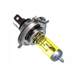 Лампа автомобильная галогеновая H4, 12V, 100/80Вт, P45T-41, YELLOW, LYNXAUTO - 1 шт
