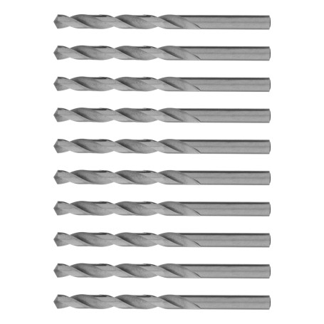Сверло по металлу, 8 мм, полированное, HSS, 10 шт, цилиндрический хвостовик - Артикул 7158011