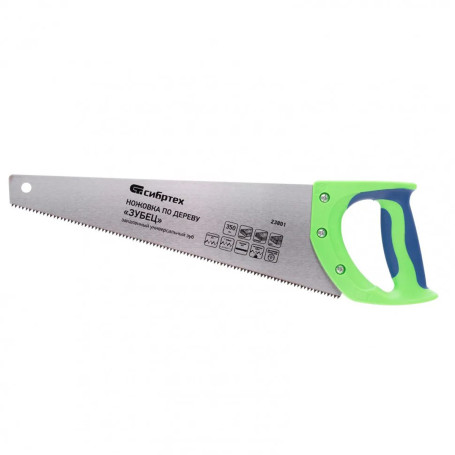 Ножовка по дереву, 350 мм, 7-8 TPI, каленый зуб 2D, двухкомпонентная рукоятка - Артикул 2380111
