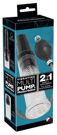 Вакуумная помпа-мастурбатор Vibrating Multi Pump &amp; Masturbator - Артикул 88297