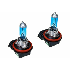 Лампа автомобильная галогеновая H11, 12V, 55Вт, CRYSTAL VISION, PHILIPS 12362CVSM, комплект 2+2 W5W