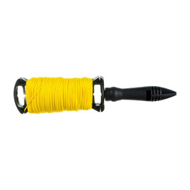 Шнур Нейлоновый разметочный на катушке c ручкой D 1.5 мм, 50 м