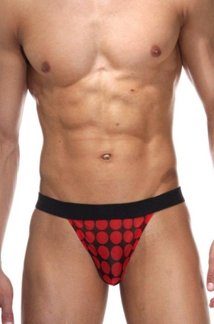 Мужские трусы-тонги в горох - Артикул 308799