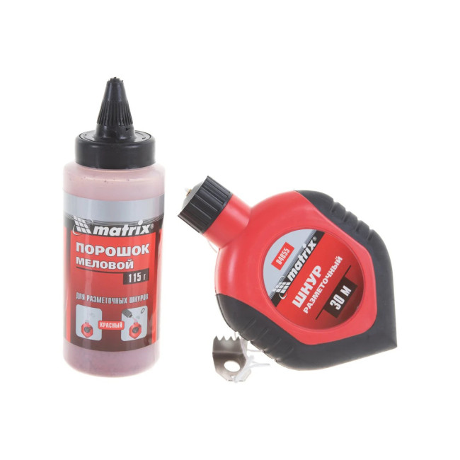 Шнур разметочный в пластмассовом обрезиненном корпусе, порошок красный - Артикул 8485511 Шнур разметочный в пластмассовом обрезиненном корпусе, порошок красный - Артикул 8485511