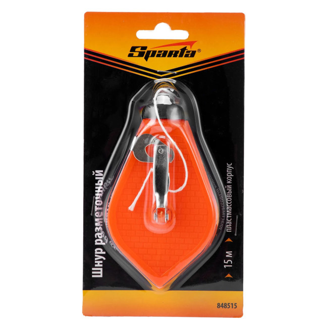 Шнур разметочный, 15 м, пластмассовый корпус - Артикул 84851511 Шнур разметочный, 15 м, пластмассовый корпус - Артикул 84851511