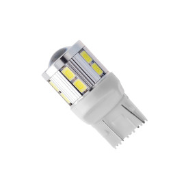 Лампа автомобильная светодиод W21W, 12V, 9Вт, 12SMD+1SMD, ULTRA WHITE, Маяк - 1 шт