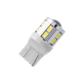 Лампа автомобильная светодиод W21W, 12V, 9Вт, 12SMD+1SMD, ULTRA WHITE, Маяк - 1 шт
