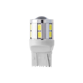 Лампа автомобильная светодиод W21W, 12V, 9Вт, 12SMD+1SMD, ULTRA WHITE, Маяк - 1 шт