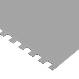 Шпатель из нержавеющей стали, 100 мм, зуб 4 х 4 мм, пластмассовая ручка