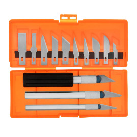 Набор резцов по дереву, пластмассовые рукоятки, 13 шт