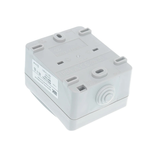 Выключатель двухклавишный, открытой установки, герметичный IP54, IEK ФОРС - Артикул EVS20-K03-10-54-DC