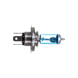 Лампа автомобильная галогенная H4, 12V, 60/55Вт, P43t, 4000К, SUPER WHITE+30% XENITE - 2 шт