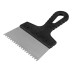 Шпатель из нержавеющей стали, 150 мм, зуб 4 х 4 мм, пластмассовая ручка - Артикул 8545511