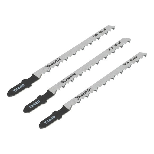 Полотна для электролобзика по дереву, 3 шт, T244D, 75 x 4 мм, HCS - Артикул 7821511