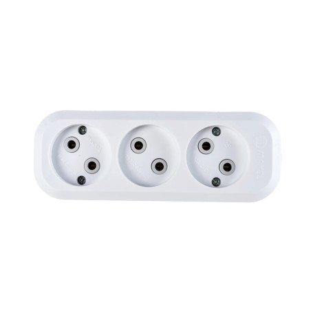 Колодка 3-х местная без заземления Makel - Артикул 10101025